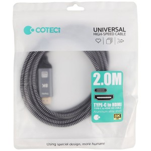 کابل تبدیل Coteci 87410 Type-C to HDMI 2m