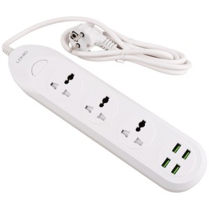 چند راهی برق و شارژر الدینیو LDNIO SC-16Q دارای 4 پورت