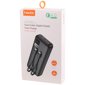 پاور بانک فست شارژ 20000 فاکسی تی Faxite R20 PRO QC4.0 PD 22.5W