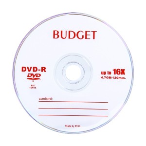 DVD خام باجت BUDGET بسته 50 عددی