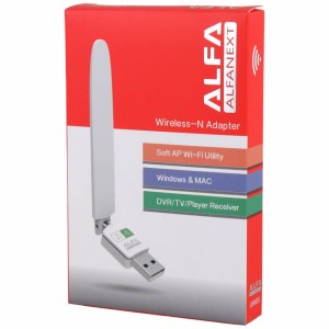 کارت شبکه بی سیم آنتن دار Alfa UW10S 150Mbps