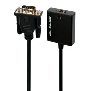 تبدیل Adapter 5138 VGA To HDMI + کابل صدا و کابل Micro USB