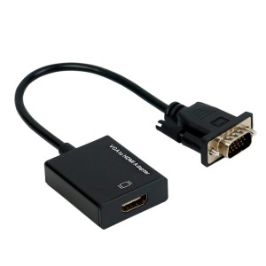 تبدیل Adapter 5138 VGA To HDMI + کابل صدا و کابل Micro USB