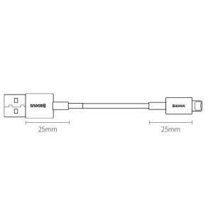 کابل آیفونی کوتاه فست شارژ Baseus Superior Series CALYS 2.4A 25Cm