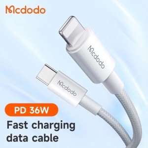 کابل تبدیل فست شارژ Mcdodo CA-276 Type-C To Lightning 3A PD 36W 1.2m