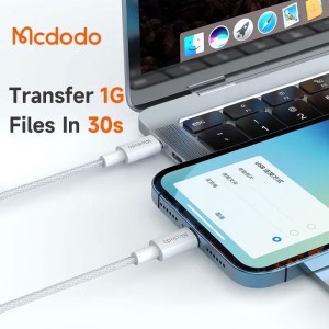 کابل تبدیل فست شارژ Mcdodo CA-276 Type-C To Lightning 3A PD 36W 1.2m