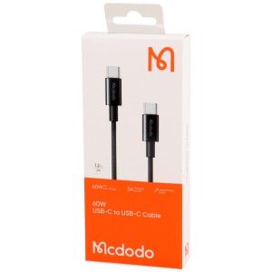 کابل تبدیل فست شارژ Mcdodo CA-277 Type-C To Type-C 3A PD 60W 1.2m