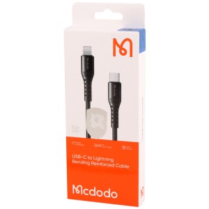 کابل تبدیل کوتاه فست شارژ Mcdodo CA-563 Type-C To Lightning 3A PD 36W 20cm