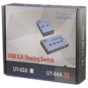 سوییچ پرینتر UY-04A 1A4B USB2.0 Switch 4Port