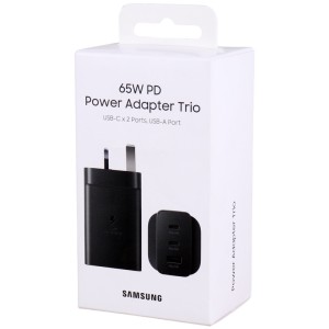 کلگی فست شارژ Samsung Trio EP-T6530NBEGAE 3Pin 3Port 3.25A PD 65W