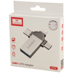 تبدیل Earldom ET-OT93 OTG USB3.0 To MicroUSB / Lightning / Type-C