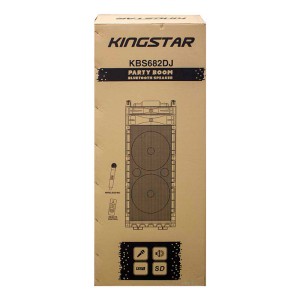 اسپیکر بلوتوثی  چمدانی KingStar KBS682DJ + میکروفون و ریموت کنترل