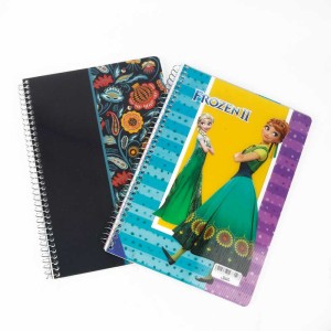 دفتر سیمی 80 برگ طلقی طرح فانتزی