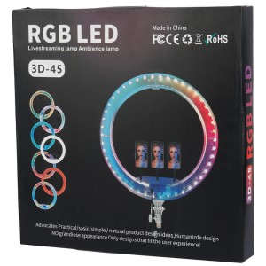 رینگ لایت &quot;RGB LED 3D-45 17