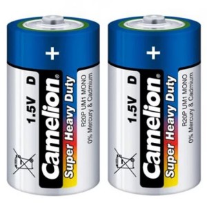 باتری دوتایی بزرگ Camelion Super Heavy Duty 1.5V D