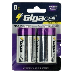 باتری دوتایی بزرگ Gigacell Max Power R20 1.5V D