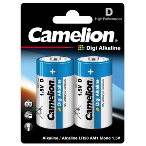 باتری دوتایی بزرگ Camelion Digi Alkaline 1.5V D