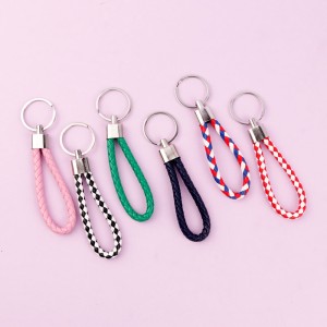 جا کلیدی چرم بافت رنگی سر فلزی