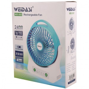 پنکه مخصوص روی میز شارژی Weidasi WD-202