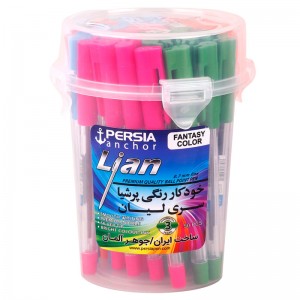 خودکار پرشیا رنگی Persia Lian 0.7mm بسته 50 عددی