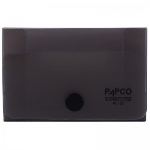 پوشه کارت ویزیت دکمه دار شفاف پاپکو Papco BC-30