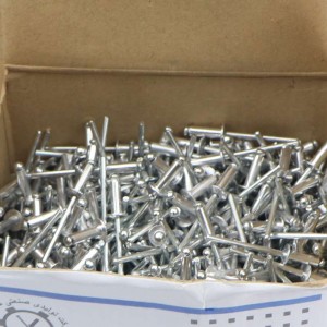 میخ پرچ آلومینیومی پرچ سایز 12*4 میلی متر پک 1000 عددی