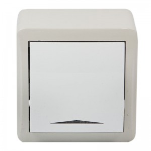 کلید تک پل روکار پارت الکتریک Part Electric Shahab PE4045