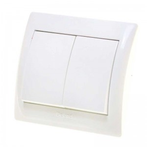 کلید دو پل توکار دلند الکتریک مدل آریا