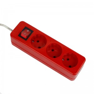 چند راهی 3 خانه برق رنگی الکترو فاز Electro Faz با کابل 3 متری