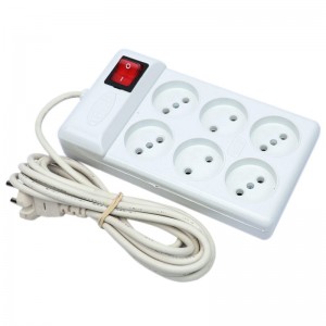 چند راهی 6 خانه کلید دار سفید تهران با کابل 1٫5 متر