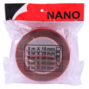 چسب دو طرفه مدل ژله ای  قرمز Nano 4cm