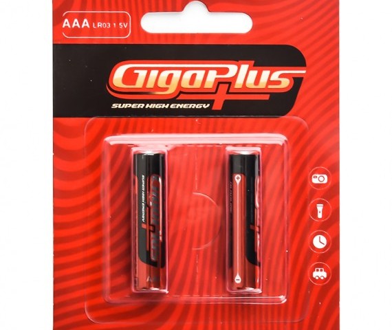 باتری نیم قلمی دو عددی کارتی گیگاپلاس