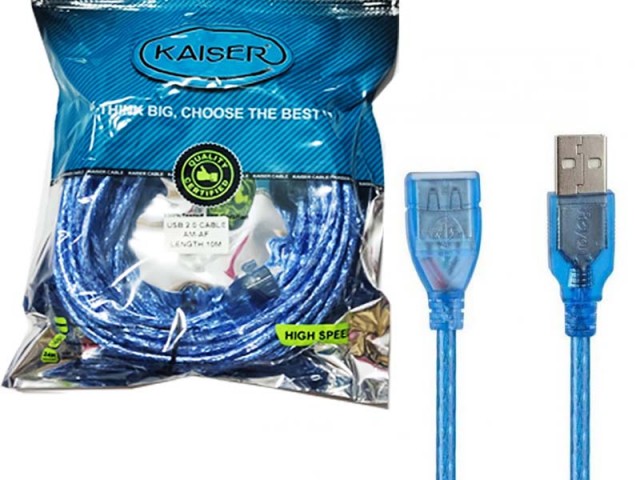 کابل افزایش USB شیلددار KAISER 10M