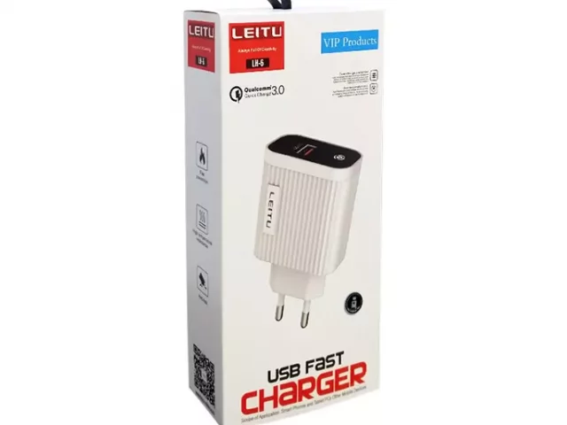 شارژر دیواری LEITU LH6 + کابل میکرو