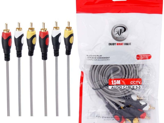 کابل AV سه به سه XP 1.5M