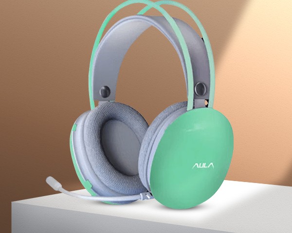 هدست سیمدار گیمینگ AULA S505 GREEN