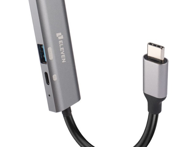 تبدیل TYPEC TO USB3+HDMI+PD 4k