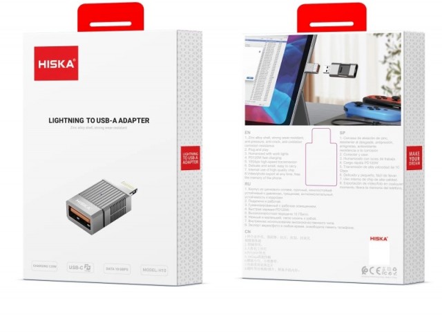تبدیل HISKA OTG IPHONE H10