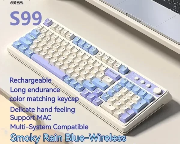 کیبورد بی سیم شارژی گیمینگ AULA S99