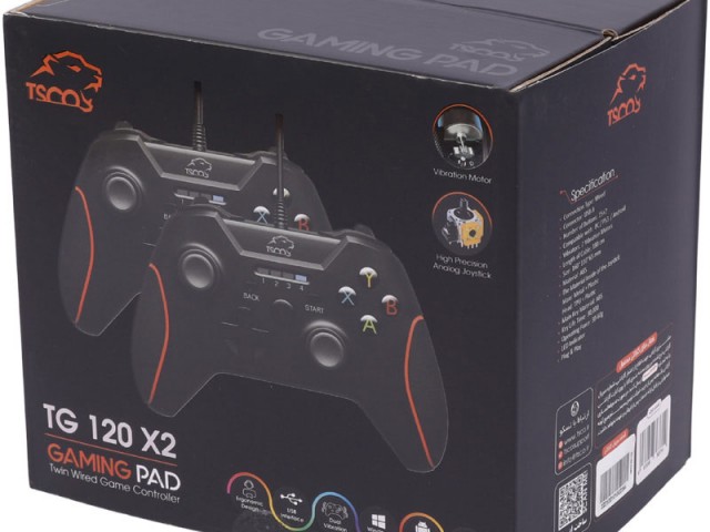 دسته بازی دوبل شوک TSCO TG120 X2