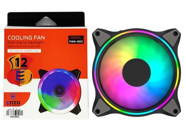 فن کیس گیمینگ ENZO FAN002 12*12