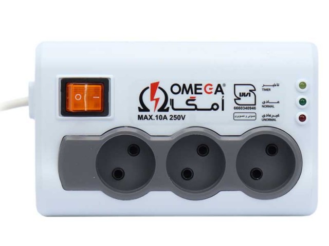 محافظ برق 3 خانه OMEGA 1.5M P3000