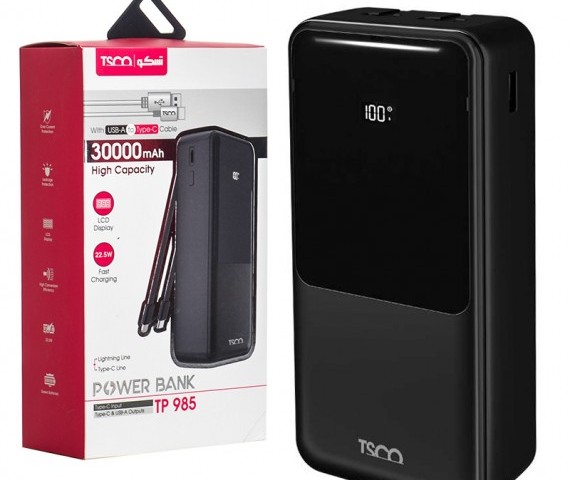 پاوربانک TSCO TP985 30000MAH