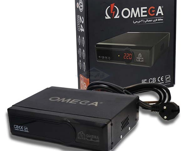 محافظ برق 4 خانه فلزی OMEGA F6000