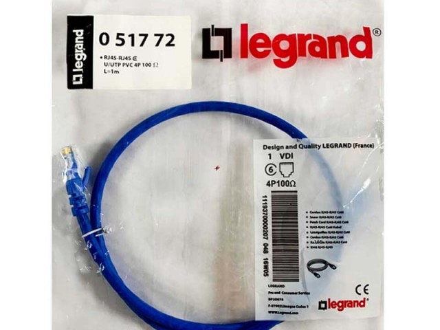 کابل شبکه  LEGRAND CAT6 1M