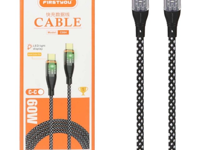 کابل شارژر تایپ سی به تایپ سی FIRST 16