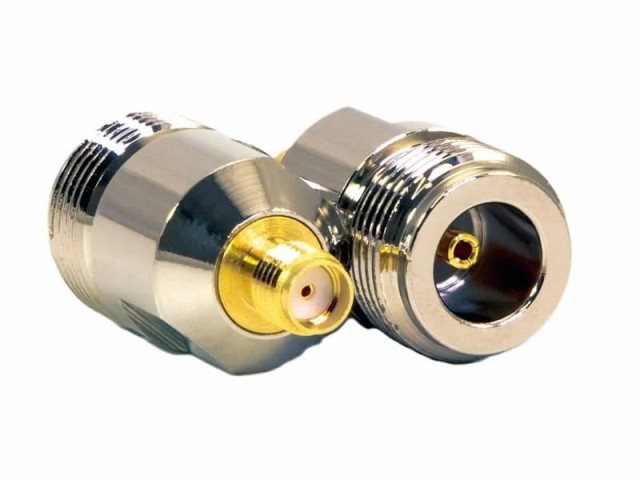 کانکتر مبدل N تایپ مادگی به SMA مادگی	 RG213/RG214