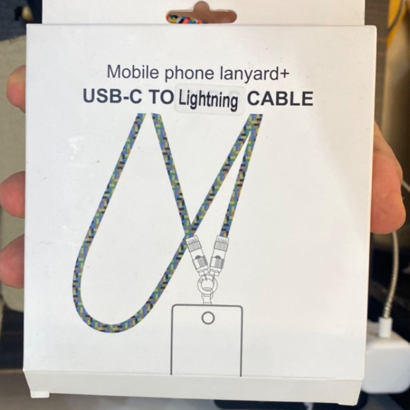 کابل شارژر تایپ سی به آیفون LANYARD W60