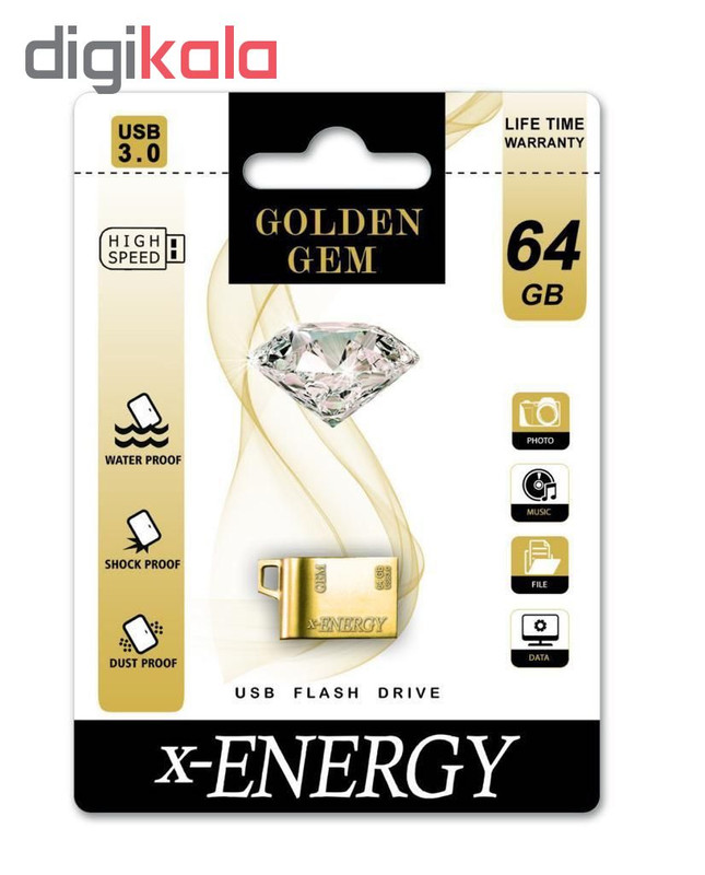 FLASH XENERGY GOLDEN GEM USB3 64G