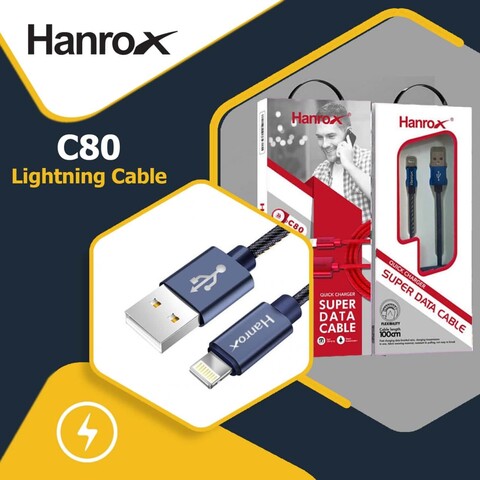 کابل شارژر آیفون HANROX C80